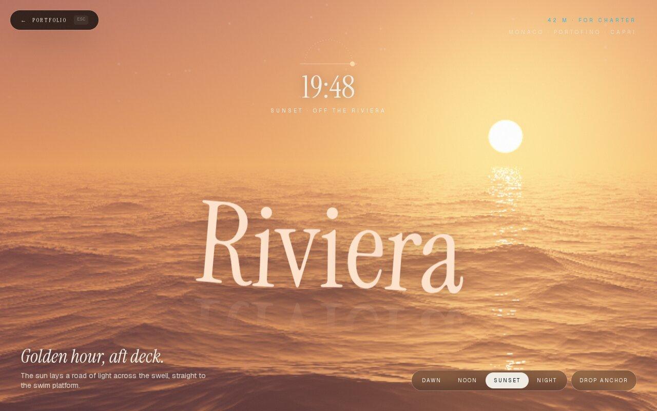 Preview of the Riviera page