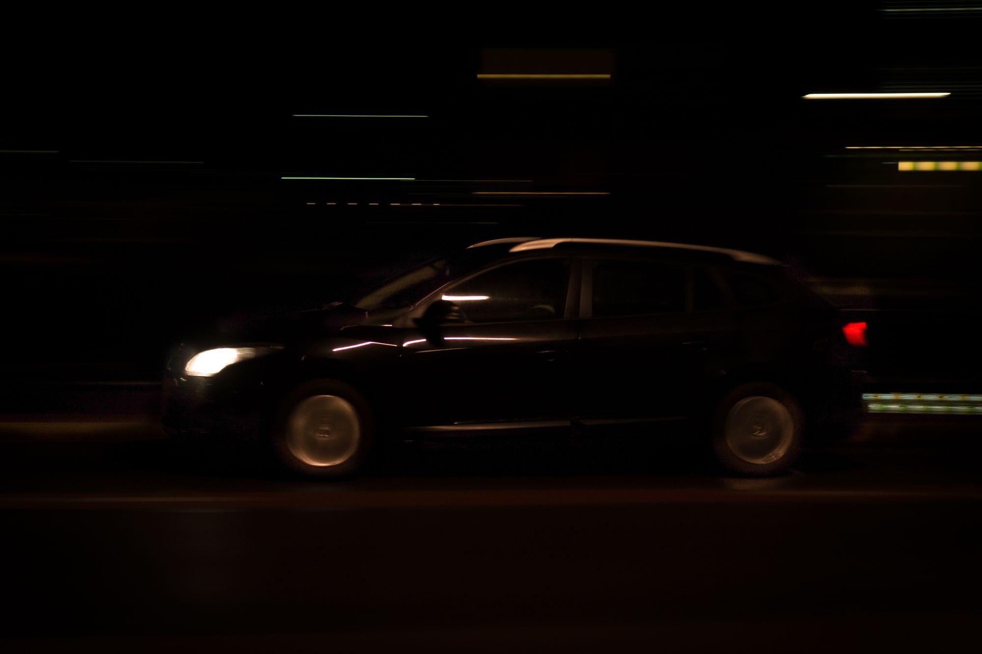 The Castellane at speed through a tunnel at night